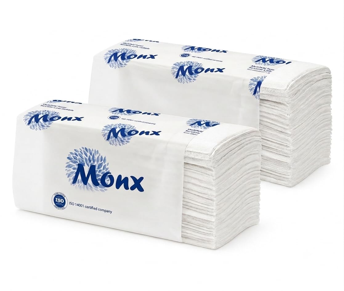 Bio Buddy M Fold Tissue Paper - Pack of 20 (2000 Sheets) | 1 Ply Soft & Absorbent Multifold Hand Towels | Eco-Friendly Bulk Disposables for Commercial, Office, Kitchen & Washroom-image-15