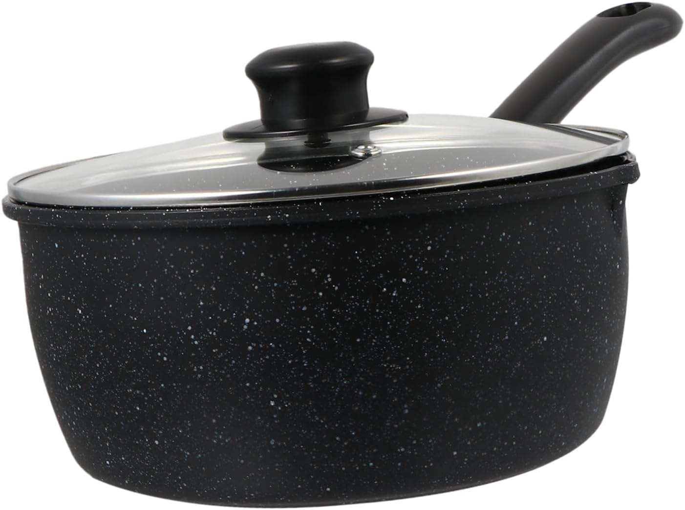 Practical Nonstick Milk Cooking Pot Lid Enamel Saucepan for Easy Pouring for Sauces Gravies and Noodles Healthy and Comfortable Handle Design