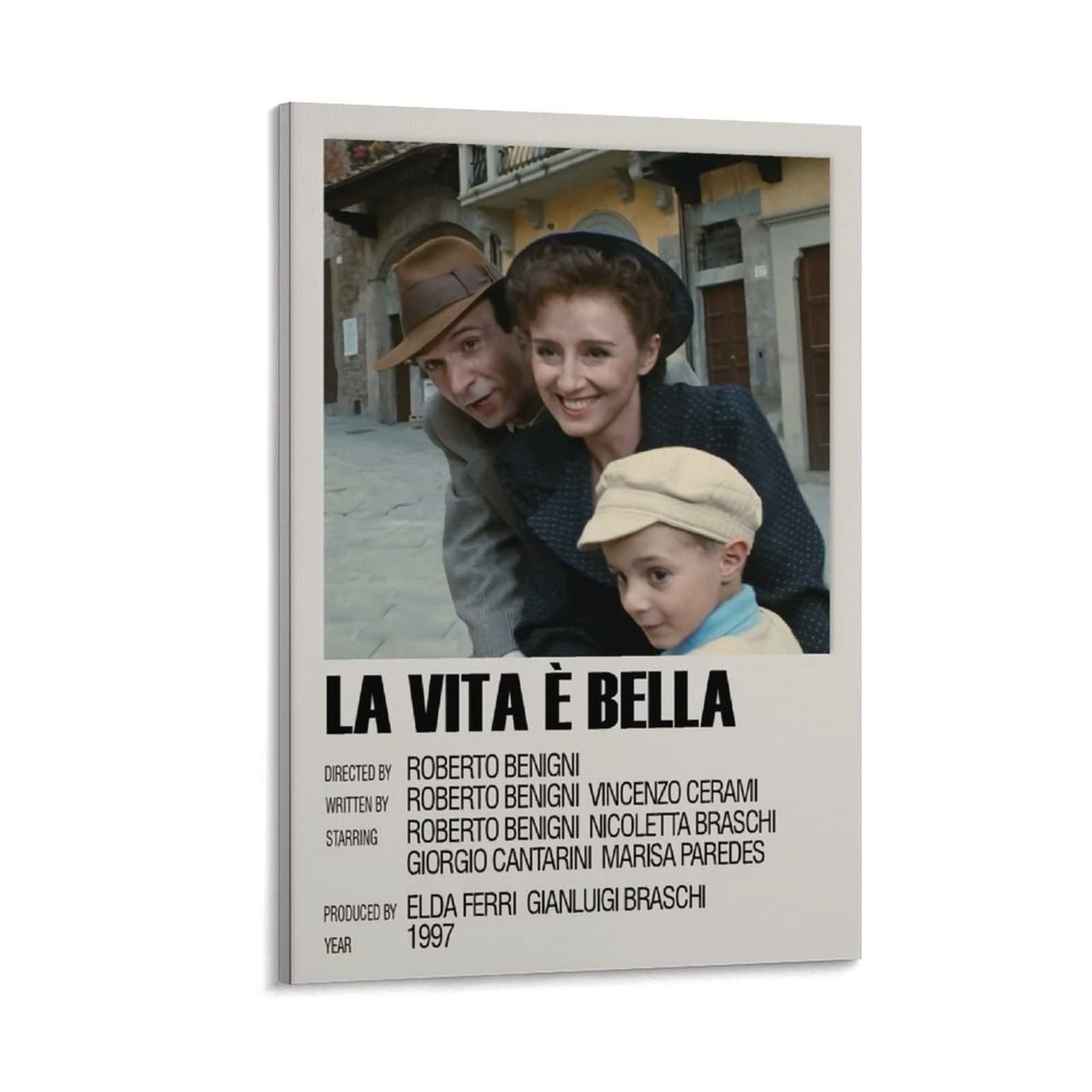 Life Is Beautiful Poster di film commedia italiana, pittura decorativa su tela, per soggiorno, camera da letto, 40 x 60 cm