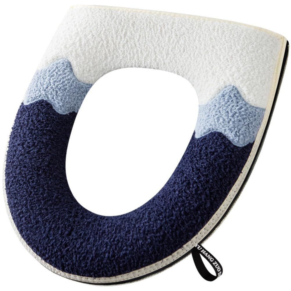 Aundhegrtt Waterproof Plush Toilet Seat Cover Decorative Toilet Cover Washable Bathroom Mat