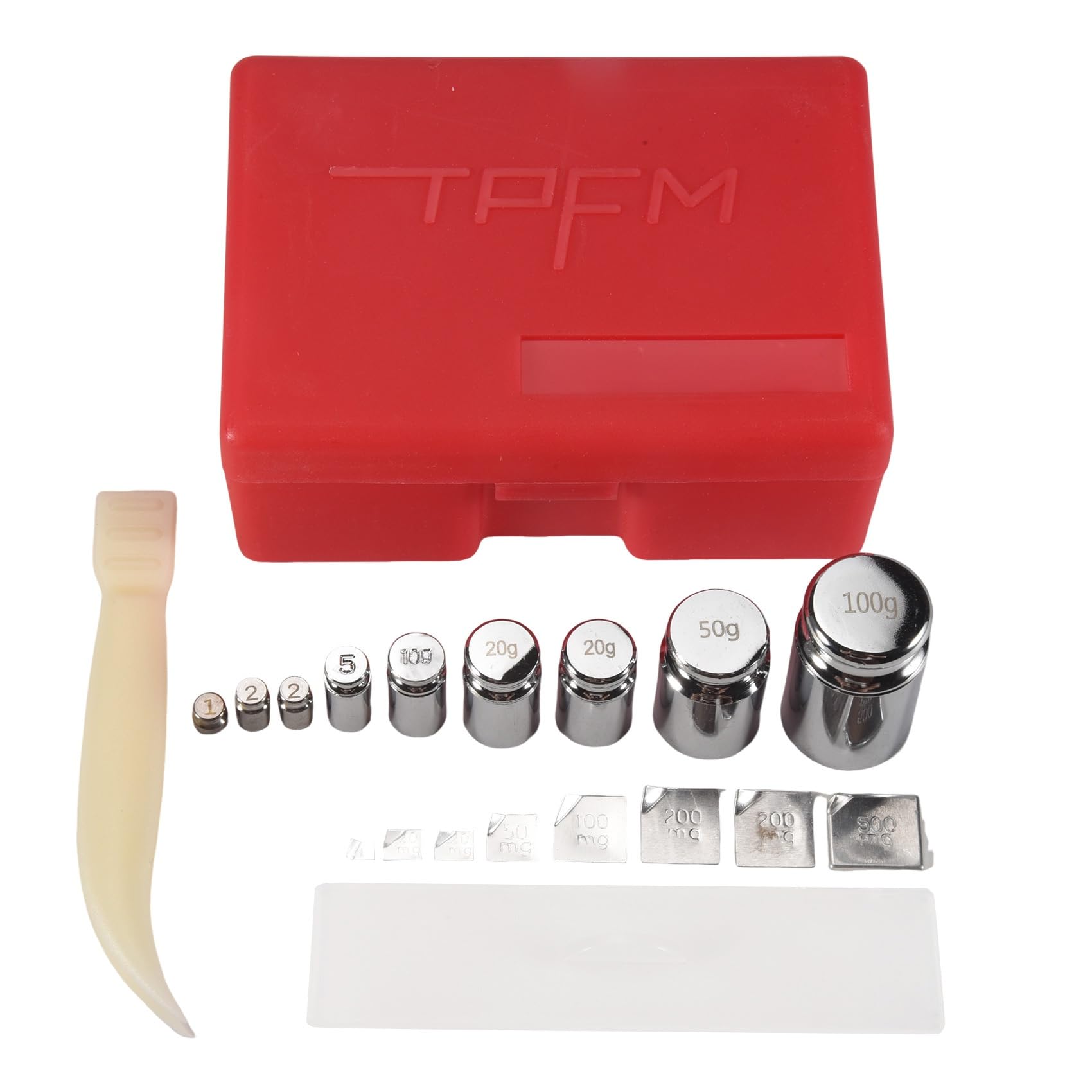 CTRLZS 17Pcs 211.1g 10mg-100g M2 Set Grams Calibration Weight Digital Scale