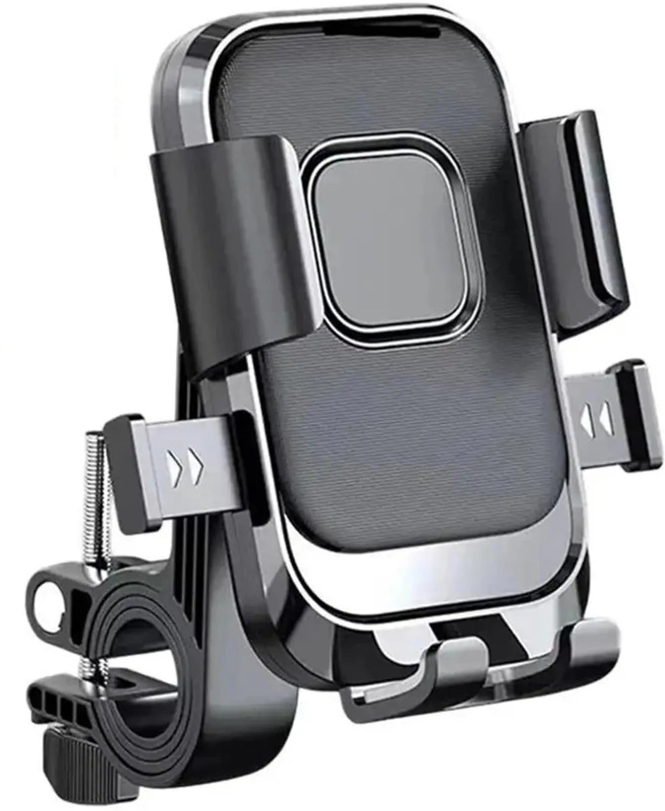 ENNIX Bike Mobile Holder for Bicycle Scooter & Motorcycle | 360 Degree Rotatable Handlebar Phone Mount with Shock Absorption & Secure Lock | Mobile Stand for 4 to 6.9 Inch Smartphones | Black-image-10