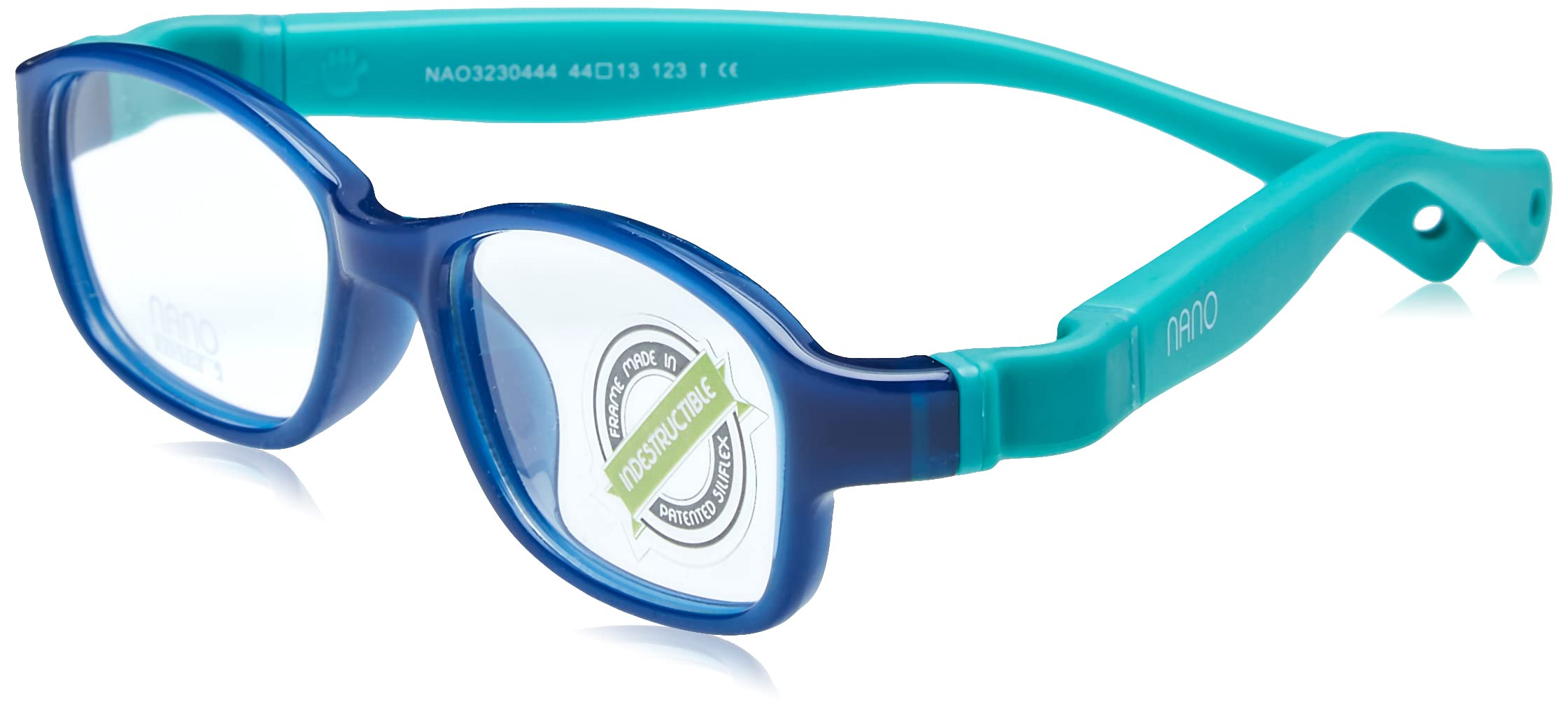 GAFAS NANO OPTICAL - TWITCH 3 0_4-6 AÑOS C: AZUL CRISTAL/TURQUESA/44x13x123 Cura della persona e salute