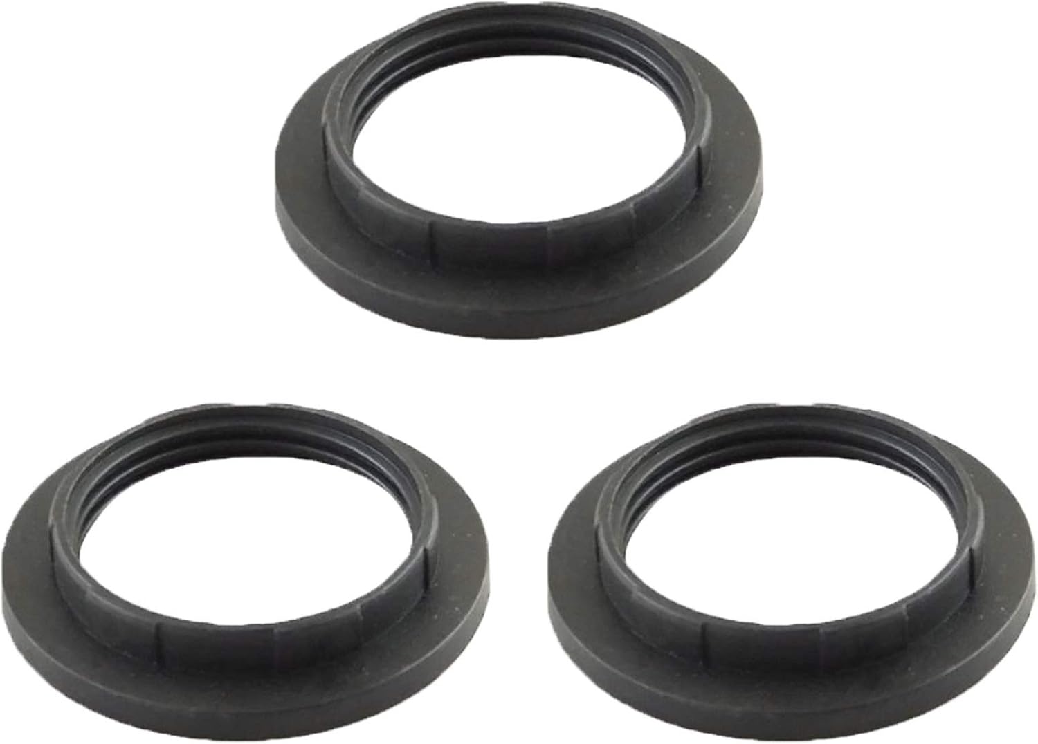 3 Packs E27 Socket Rings Screw Lamp Shade Collars on a Hanging Light