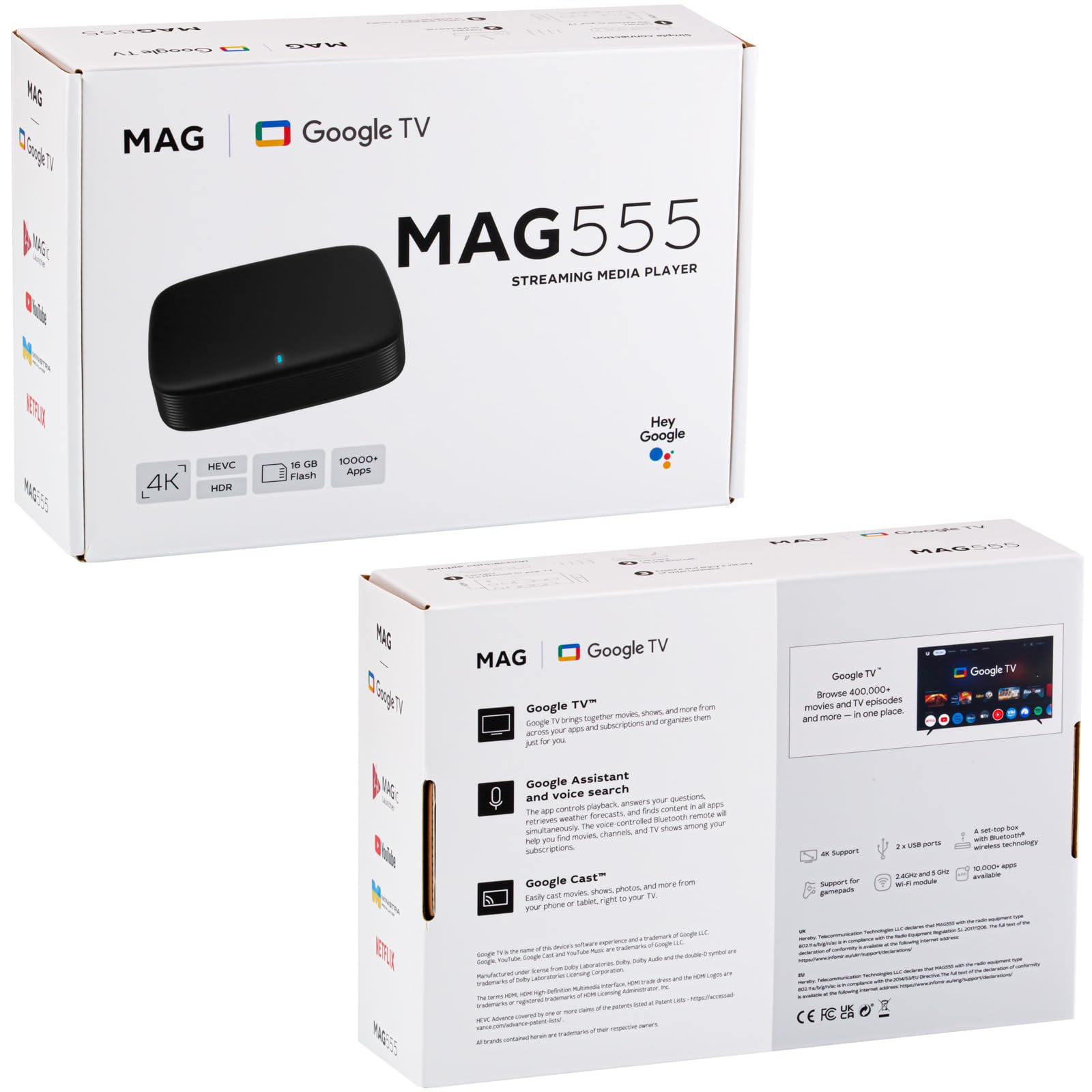 MAG 555 Original Infomir & hb-digital 4K HDR Multimedia Player Receiver HDR mit Google Assistant – Bild 8