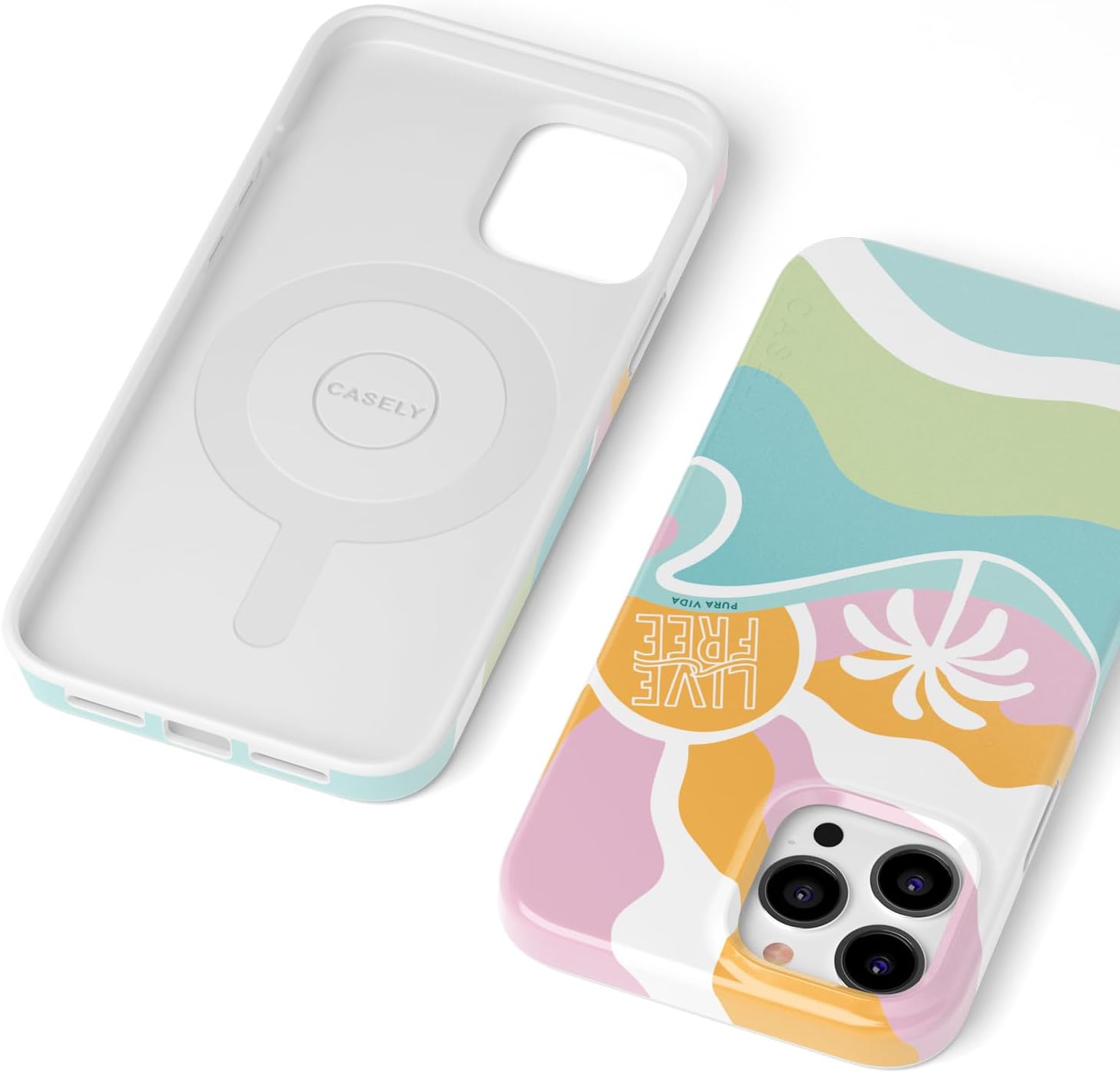 Casely iPhone 13 Pro Max Case | Pura Vida | Tropical Dreams | Compatible with MagSafe | Classic Ultra Slim Design
