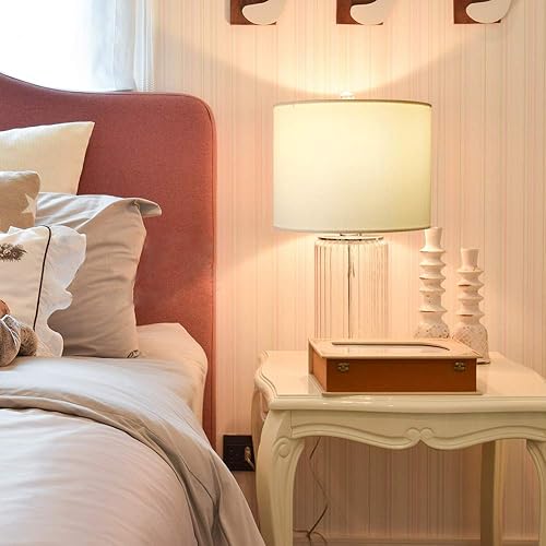 Miniatura 6 de Wellmet Pantalla de Lámpara Requiere Ensamblaje, Pantalla Beige de 16"x16"x12" para Lámpara de Mesa, Lámpara de Noche, Lámpara de Pie, Pantalla