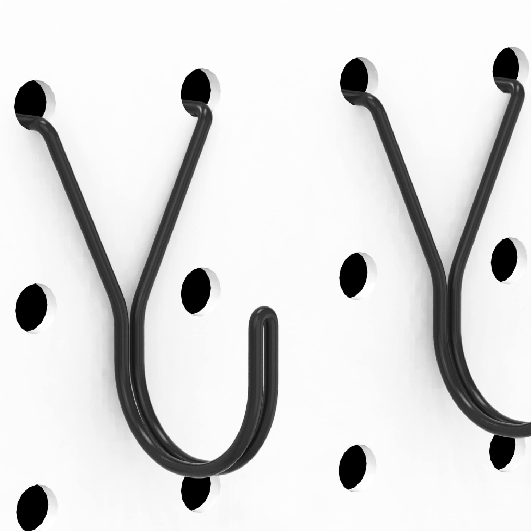 HUHOLE 40 Pack 1 Inch Black Pegboard J Hooks — Amazon image 7