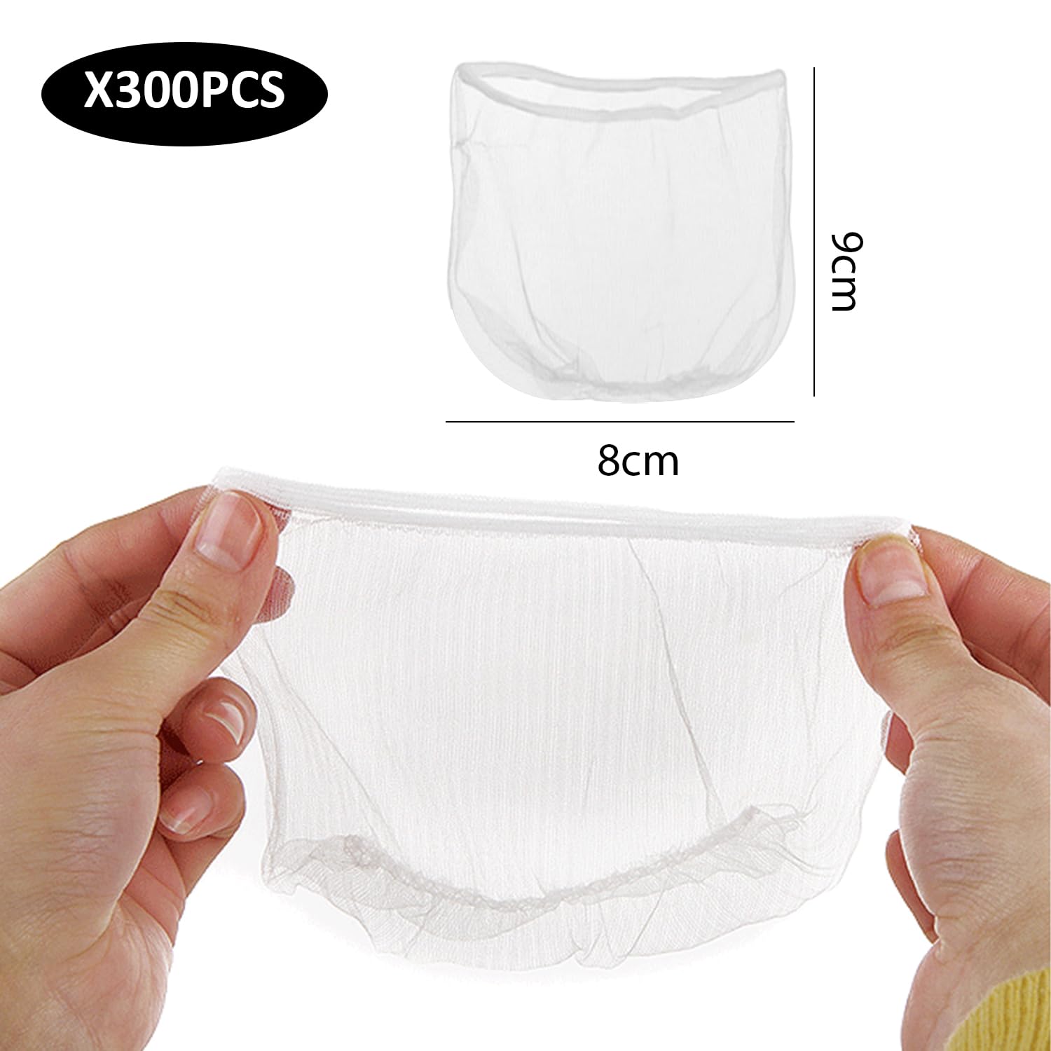 300 filtri di scarico, filtro per lavello, filtro per lavello da cucina, sacchetto filtro a rete, filtro facile da usare, filtro filtro (trasparente)