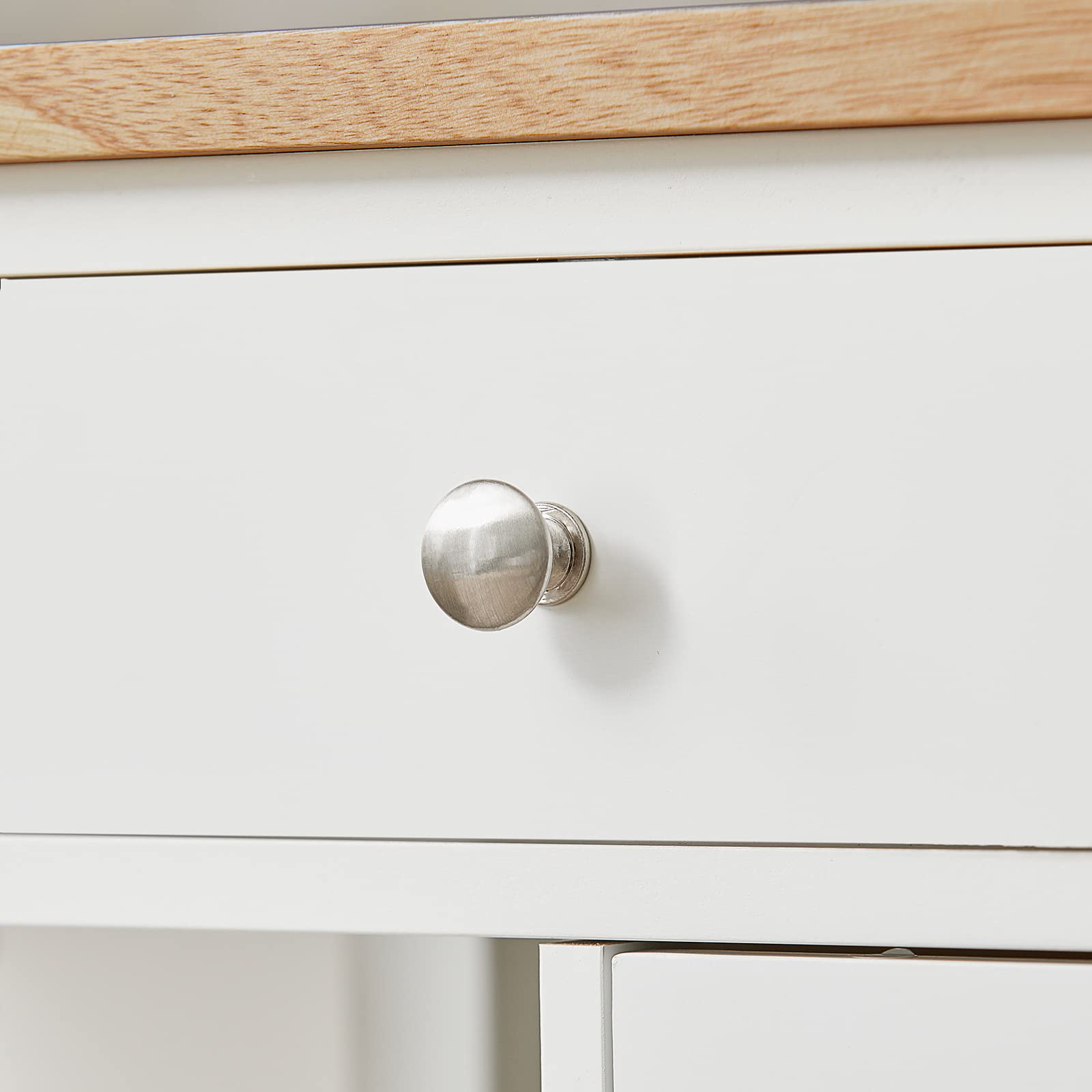 SoBuy FKW46-WN Estantería de Cocina Carrito de Servir Carrito de Cocina móvil con 4 Ruedas 68 x 40 x 86 cm ES