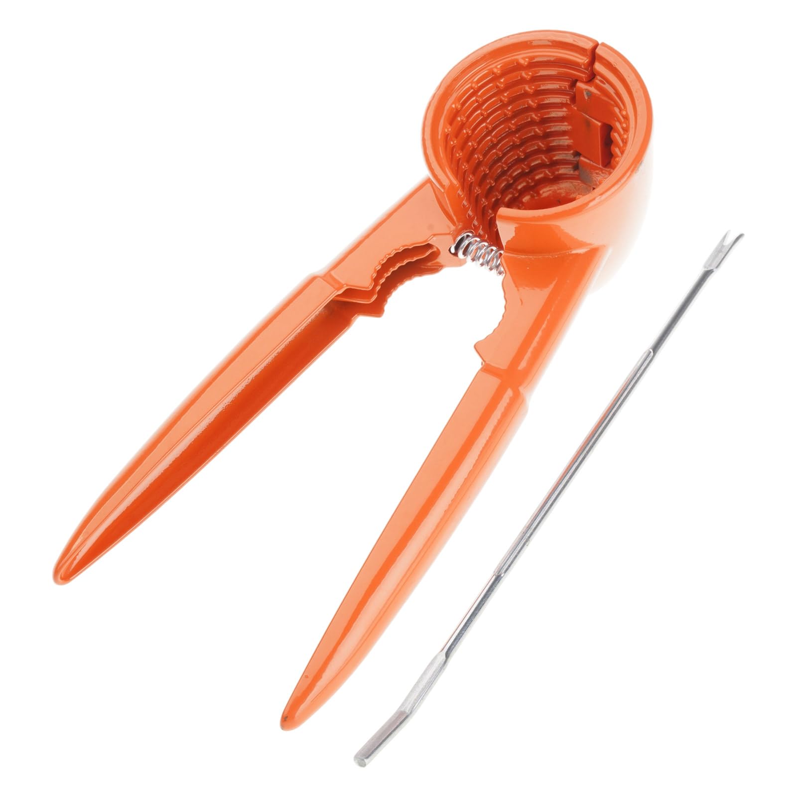 jiingekk Food Safe Aluminum Nut Cracker with Double Size Openings and Nonslip Handle Design for Easy Cracking Walnuts Pecan Plier Kitchen Tool