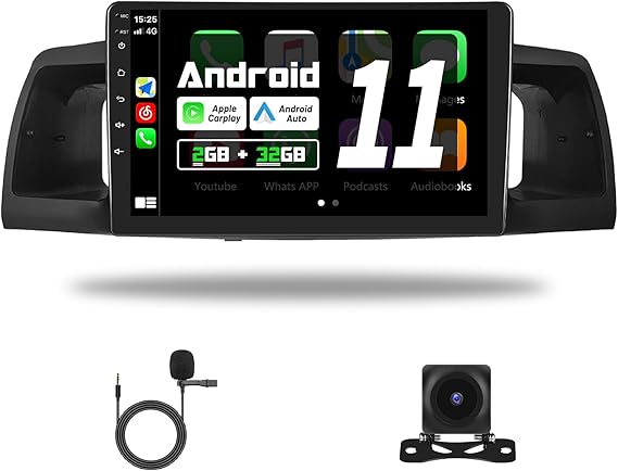 android 11 carplay radio for toyota corolla ex 2007 2008 2009 2010 2011 2012 9 inch android head unit built in android auto hifi touch screen gps na
