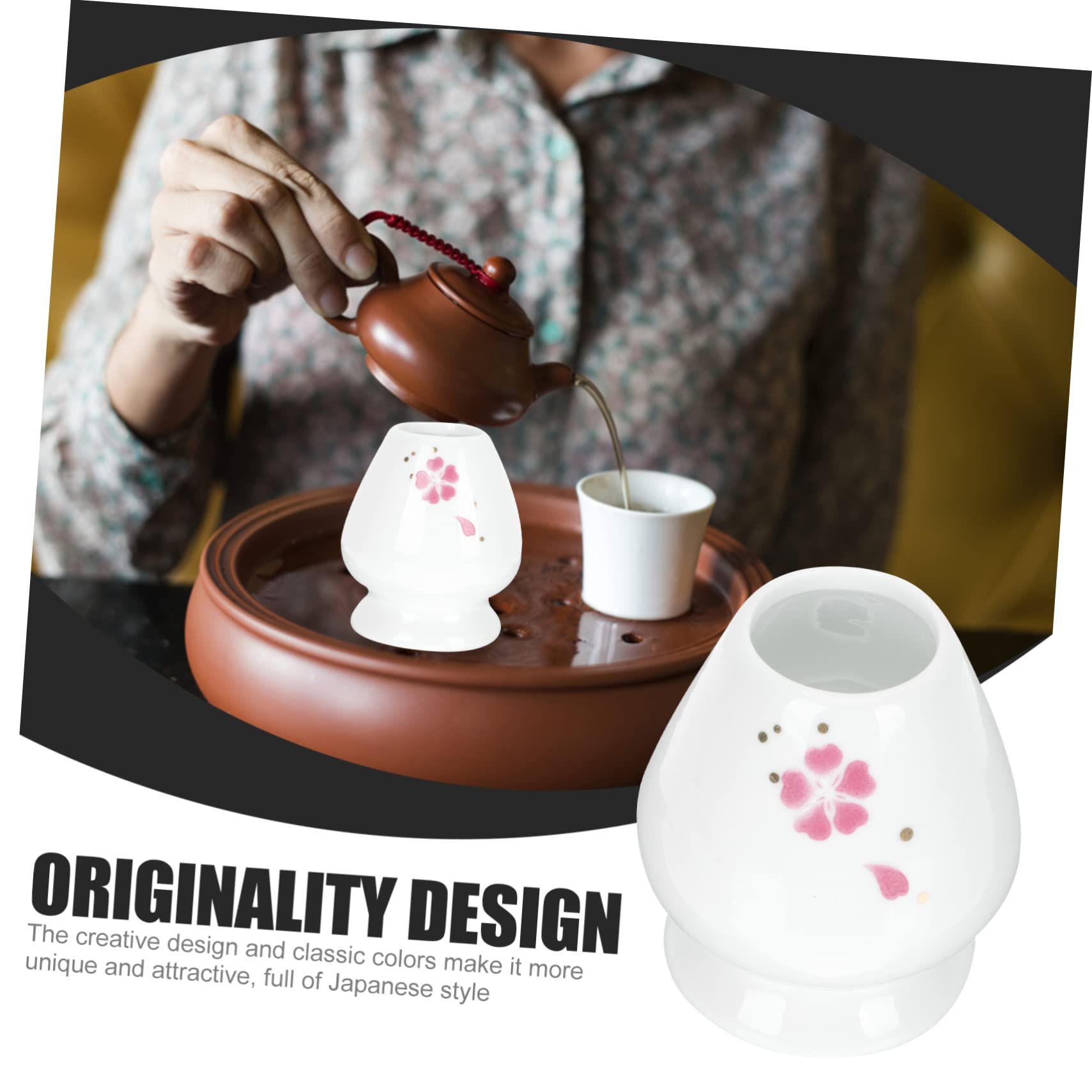 2 Pièces Support Matcha Céramique Traditionnelle Porte-chasen Pour