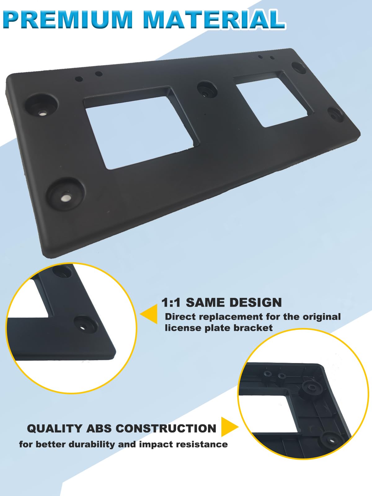 FASTCHE Front License Plate Frame Compatible with 2023 2024 2025