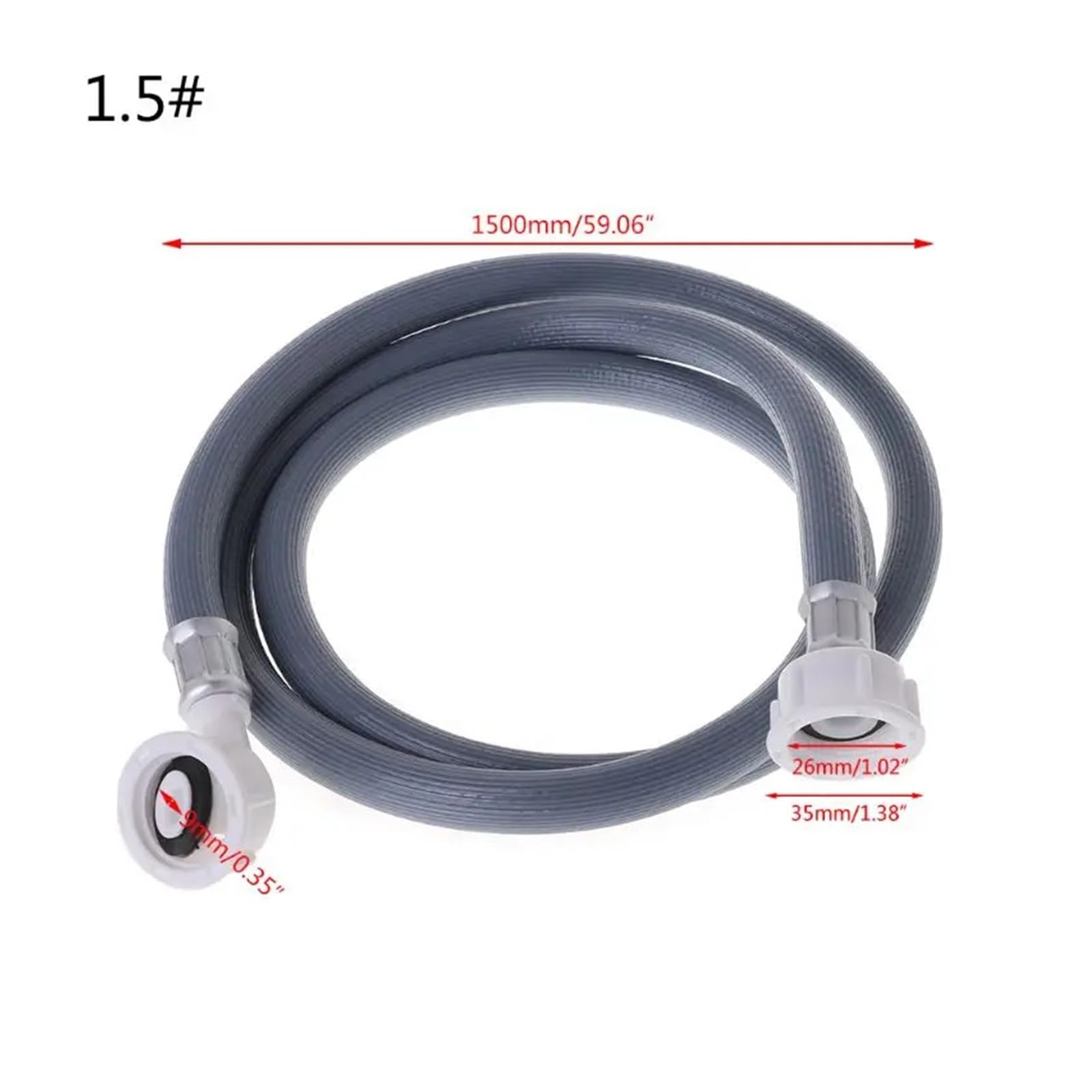 Tuyau D'entrée De Lave-vaisselle for Machine À Laver, Tuyau De Remplissage D'alimentation En Eau Avec Coude À 90 Degrés, Tuyau De Machine À Laver(500CM)
