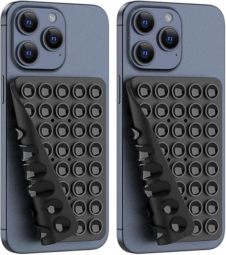 Miniatura 42 de Silicone Double Sided Suction Phone Case Mount, Detachable Hands Free & Strong Grip Holder for Selfies & Videos, Compatible iPhone Android
