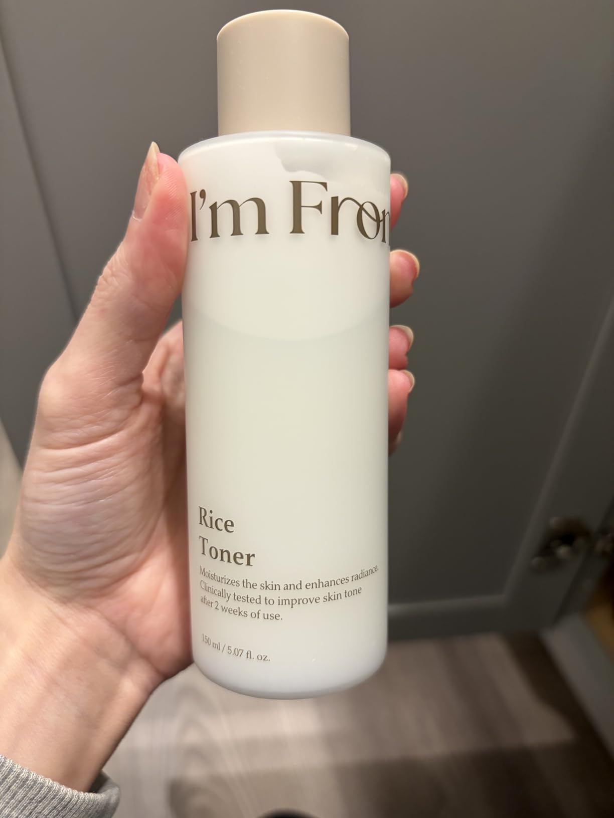 I'm From Rice Toner, Korea Glow Milky Rice Toner, Glass&Dewy, Hydration, Calming, All Skin Types, Korean Skin Care 5.07fl.oz