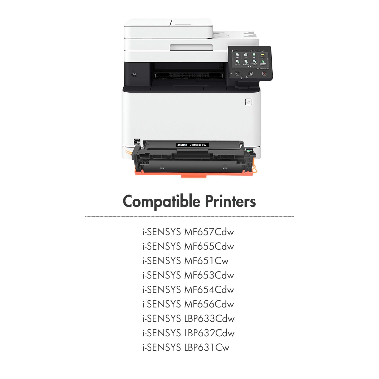067 MF657Cdw Toner Set Kompatibel für Canon 067 067H MF655Cdw MF651Cw | i-SENSYS MF657Cdw LBP633Cdw LBP631Cw LBP632Cdw MF653Cdw MF654Cdw MF656Cdw 4er-Pack (Schwarz Cyan Gelb Magenta)