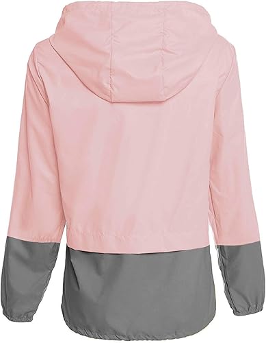 Miniatura 4 de Avoogue - Chaquetas de lluvia para mujer, diseño ligero, con capucha, para exteriores, impermeables, cortavientos