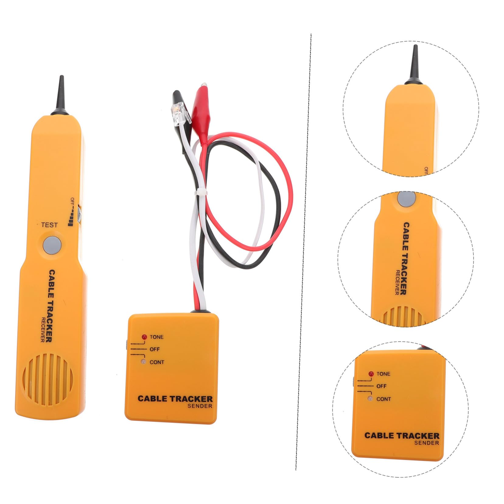 Buscacables Profesional para Teléfono y Comprobador de Circuito y Abierto Localizador de Cables con Función de Identificación Rápida Práctico y Duradero para Técnicos y