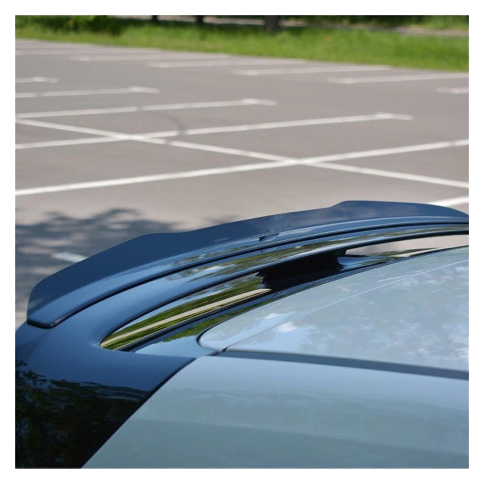 Alerón Alerón Trasero para Techo Coche Tiras Decorativas para Hyundai I30 N MK3 I30N Hatchback 2017 2018 2019 2020 Lip Wing Spoiler(B Glossy Black)