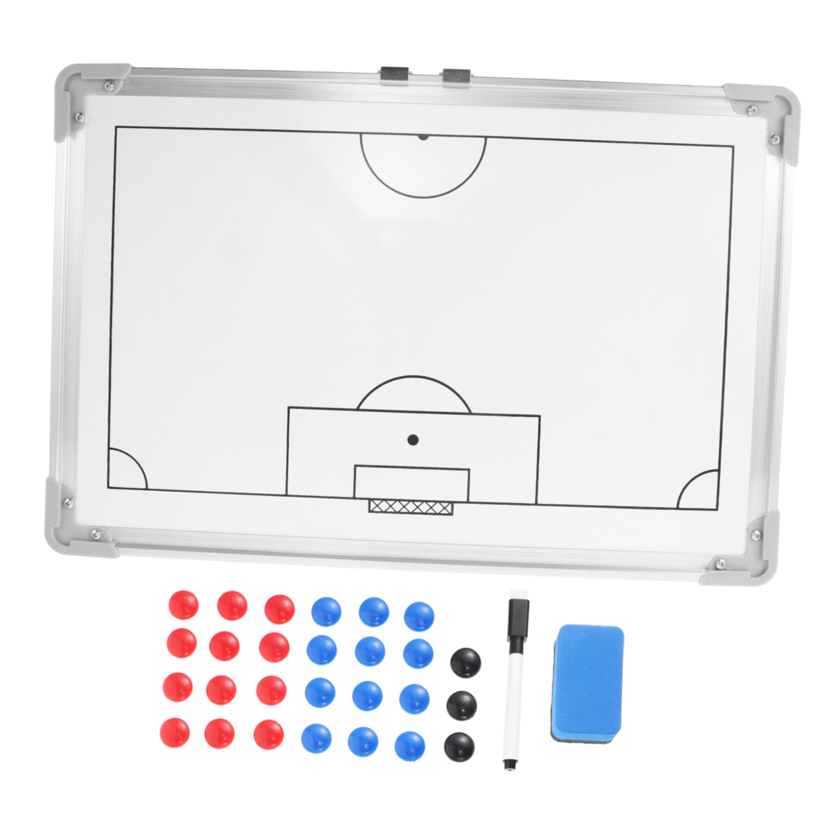 TOYANDONA Lavagna Tattica da Calcio Magnetica in Lega di Alluminio Cornice, per Allenatori e Insegnamento Strategico,
