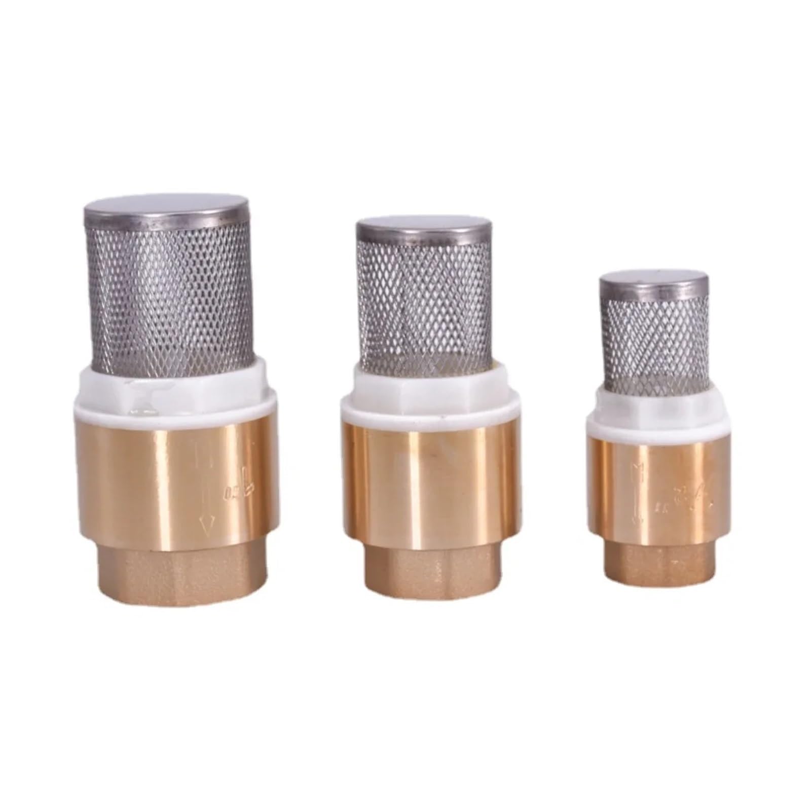 LIUCH Clapet anti-retour femelle en laiton, 1/2 "3/4" 1 "1-1/4" 1-1/2 "2" 2-1/2 "3", anti-retour avec filtre crépine en acier for la plomberie d'eau(3")