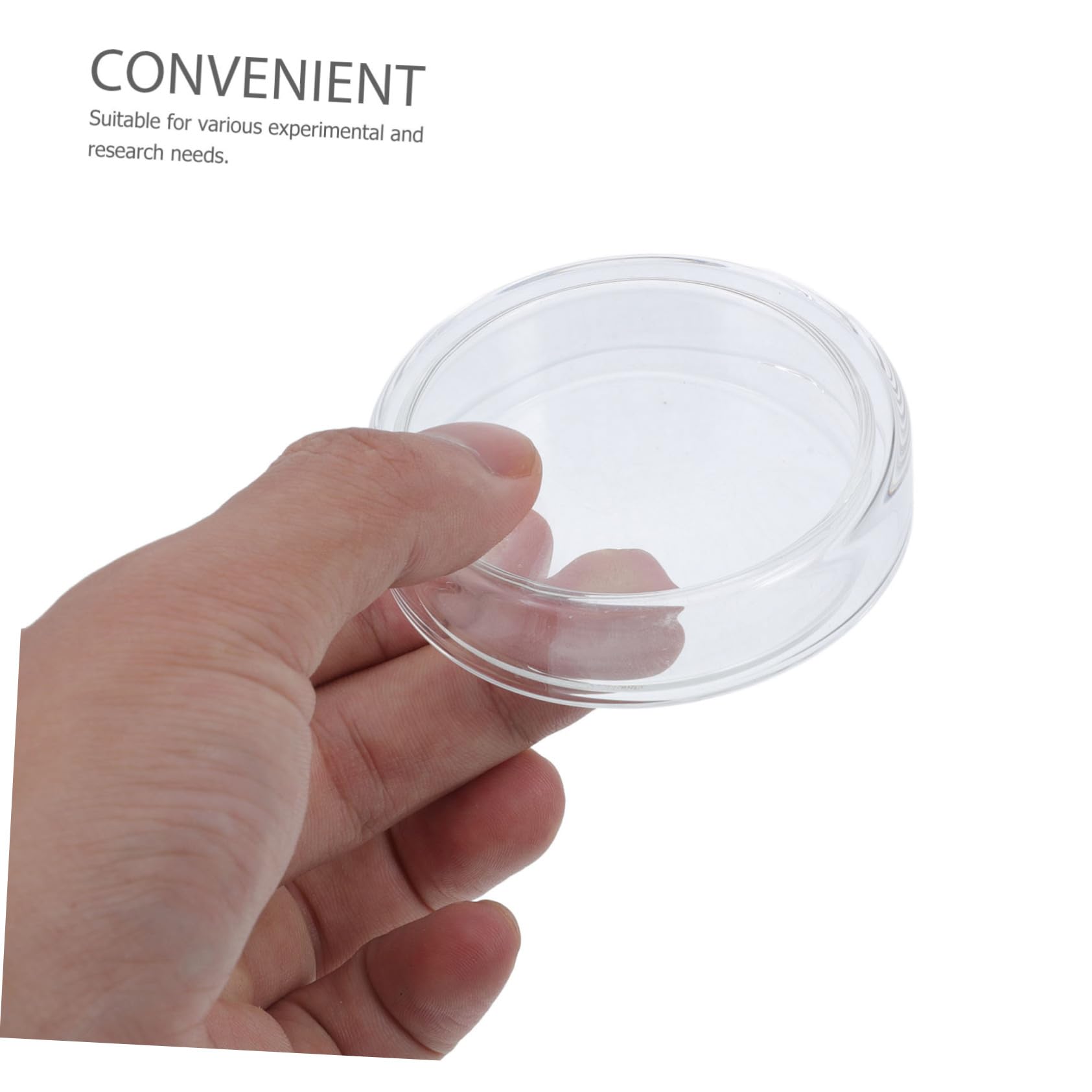 Gatuida 6piezas Placas De Petri De Laboratorio Transparentes Para Células y Tejidos Bandeja De Cultivo De Borosilicato Con Tapa Para Experimentos Biología
