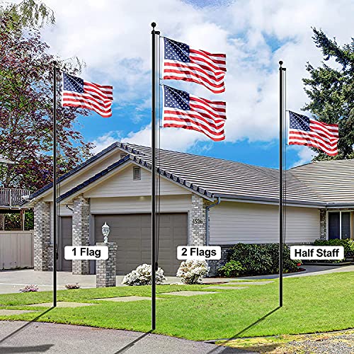 Ffily WZ-BK-TJ-20 14 Gauge Flag Pole For Outside In Ground thumb #1