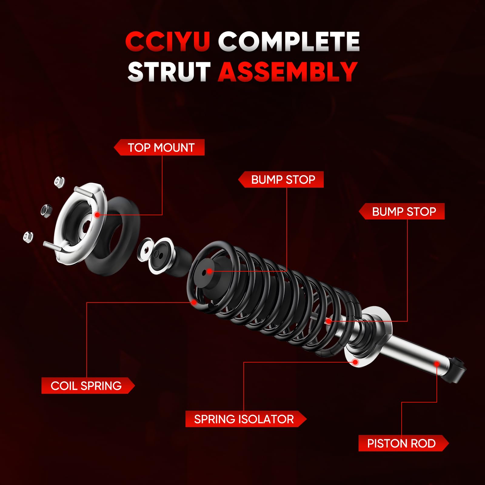 Amazon.com: cciyu Front Complete Struts shock and Struts Fits for