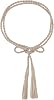 Women Girls Braided Waist Tie Belt/Rope with Tassel Wrap Cloth Belts for Dress Pants