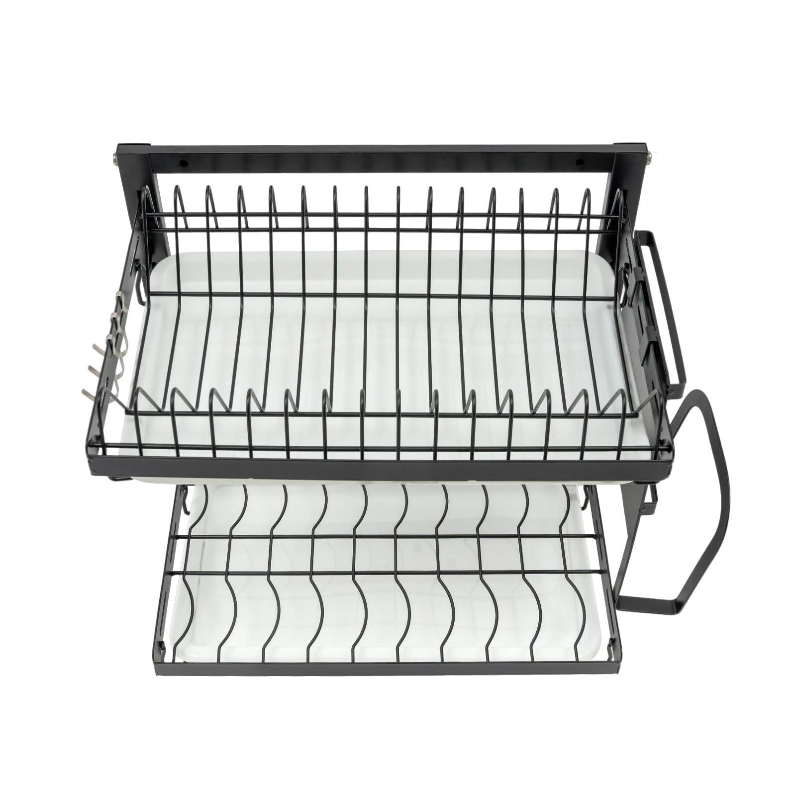 Égouttoir Vaisselle Mural 2 Niveaux Seche Vaisselle Cuisine 50kg