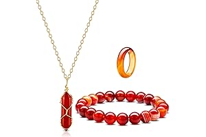 Hicarer Carnelian Necklace for Relaxation