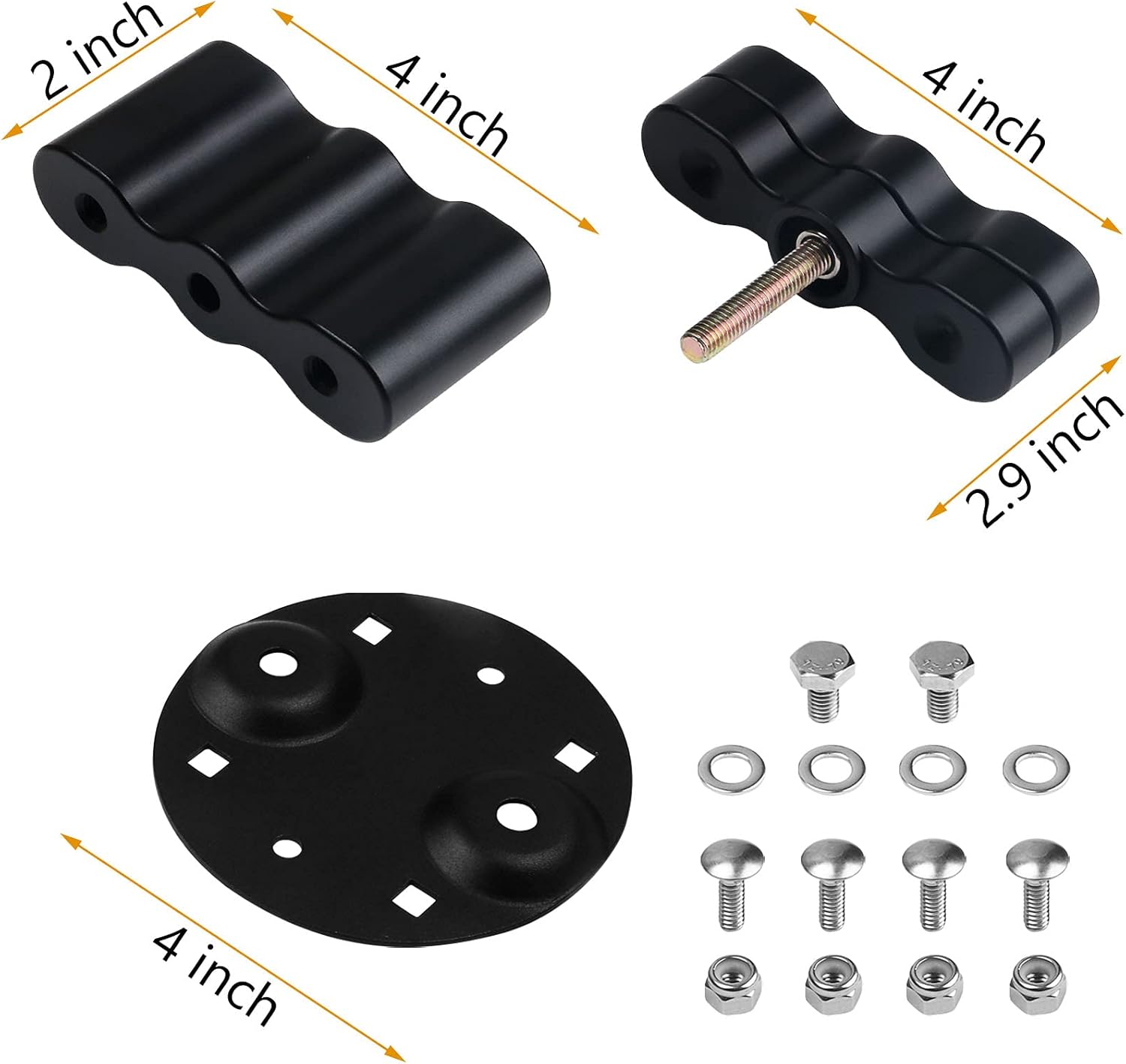RX-DLX-PM Cargo Racks Compatible Double Locking Mount - Fuel & Gas Can, Water Pack