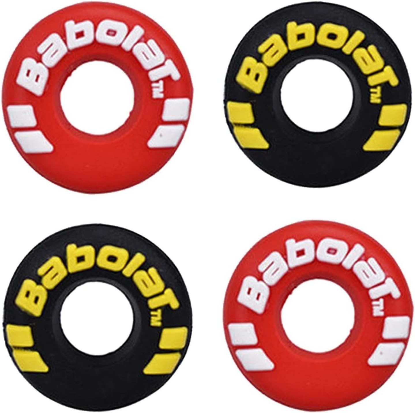 4 Piece Rubber Tire Shape Vibration Dampener Perdurable Tennis Racket Shock Absorber Soft Tennis Accessory Great for Tennis Players