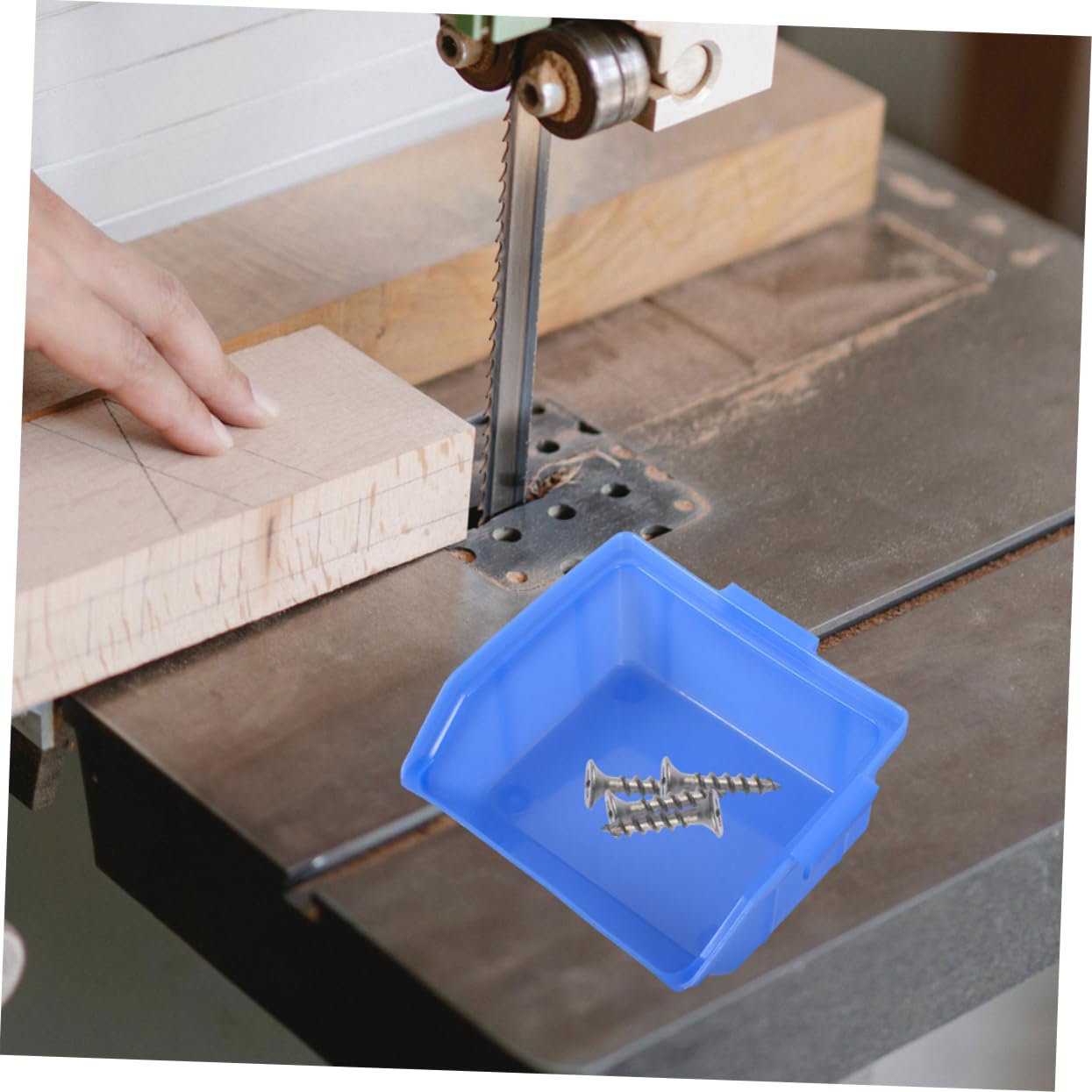 Uonlytech 8pezzi Scatole Di Stoccaggio Per Componenti Plastica Organizer Multi-funzionale Per Officina e Garage Design Con Apertura Per Facile Accesso Ai Materiali Contenitori Impilabili Per