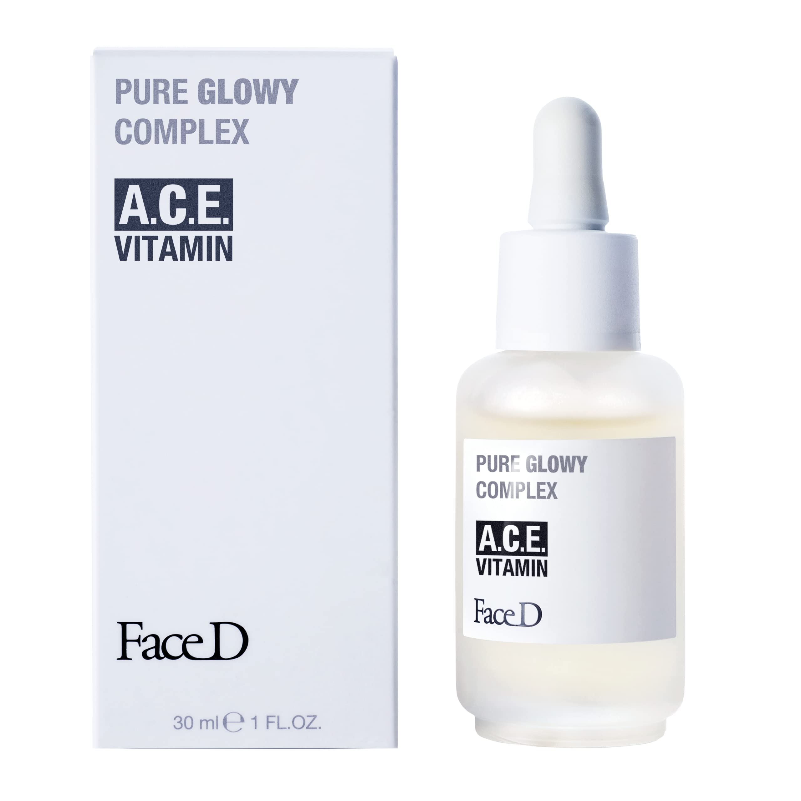 Face D Pure Glowy Antioxidants and Firming Face Serum with Vitamin A.C.E. 30 ml, transparent, 30 ml (Pack of 1) - Image 2