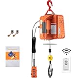 VEVOR 3in1 Electric Hoist Winch, 1500W Portable Electric Winch, 110V Power Winch Crane, 25ft Lifting Height, Overload Protection for Lifting