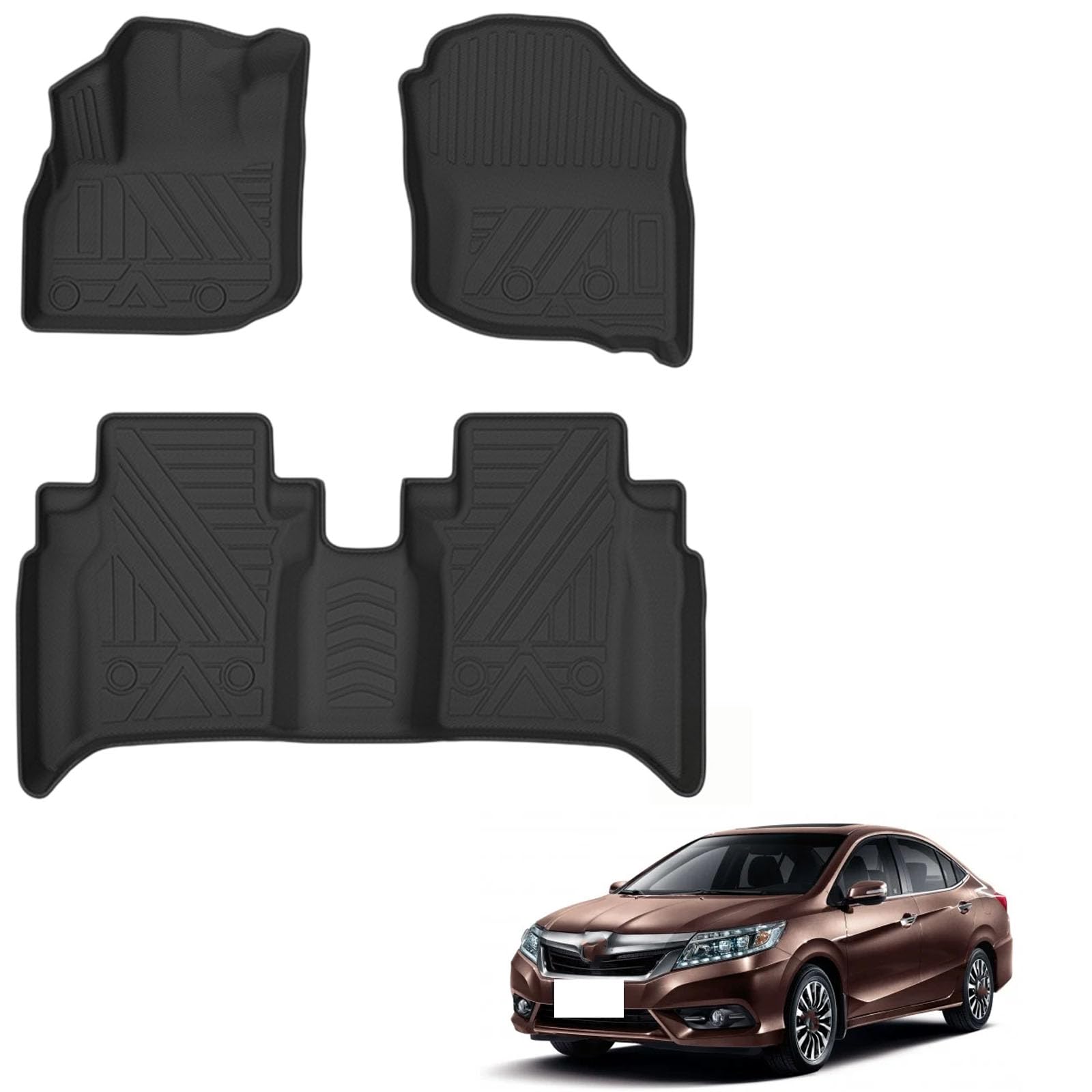 PAPEP Floor Mats for Crider Pure Gasoline 2013-2017 RHD