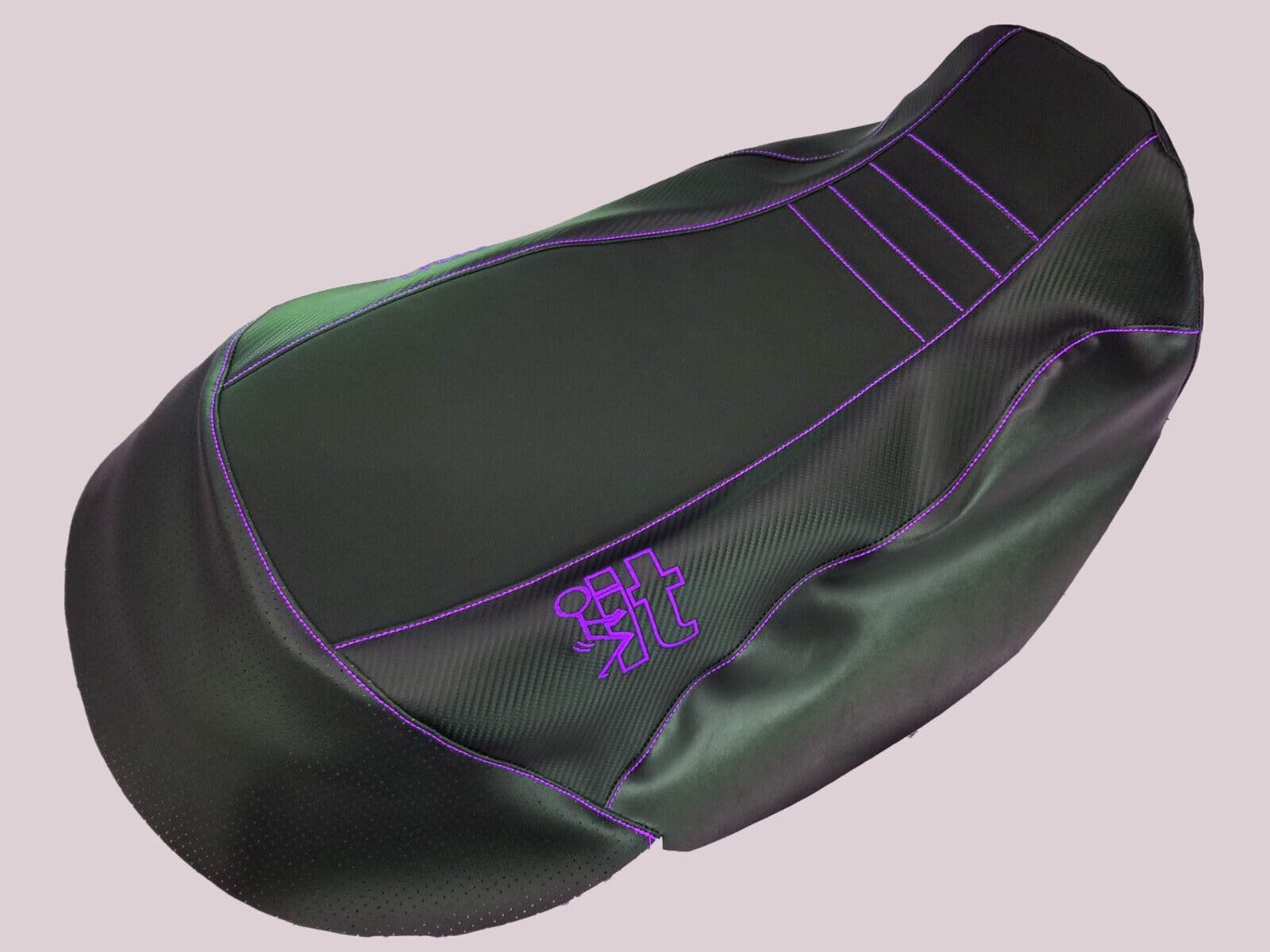 Hidden Comfort Camo HCC Racing ATV seat Cover Compatible with CAN AM Renegade 1000 XMR Screw IT Black Gripper & Purple SEAT Cover