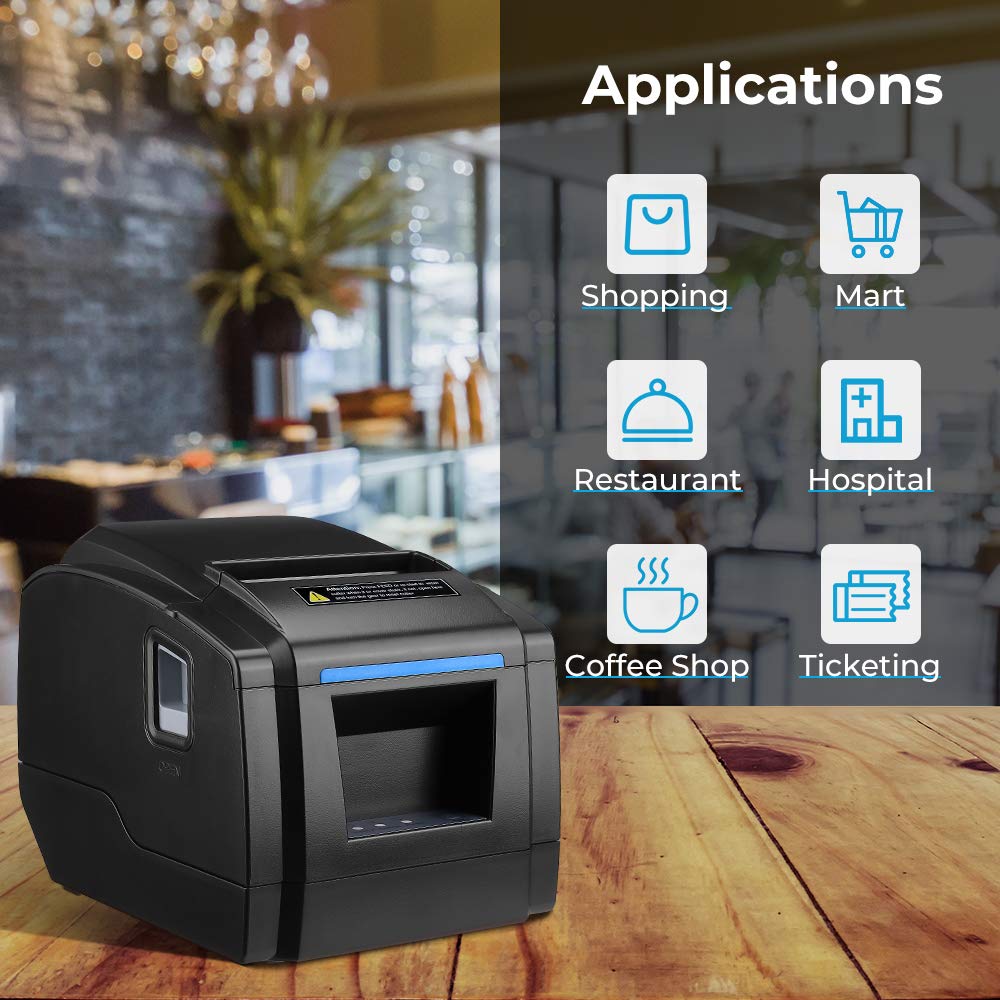 Thermal Receipt Printer, LOSRECAL Restaurant Kitchen Printer of Sound