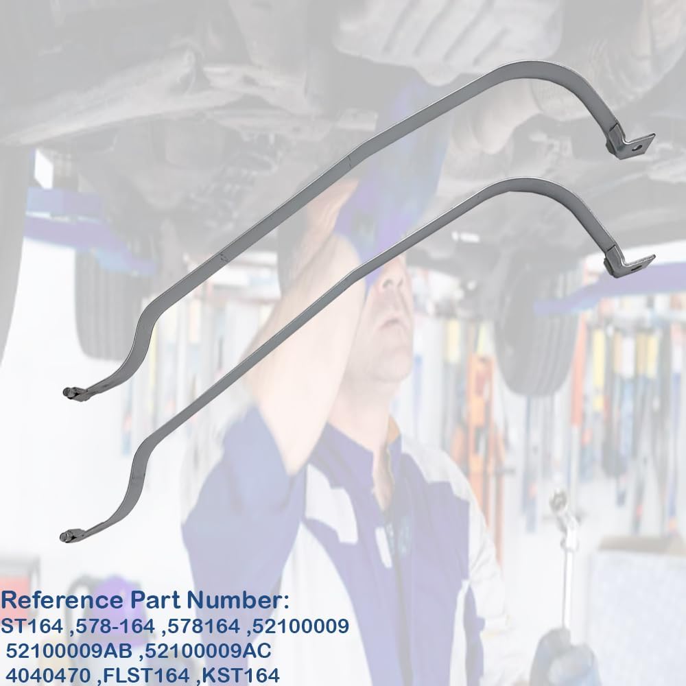 Fuel Tank Straps ST164 Compatible with 1997 1998 1999 2000 2001 for Jeep Cherokee 4.0L 1997 1998 1999 2000 for Jeep Cherokee 2.7L 578-164 Fuel Tank Strap