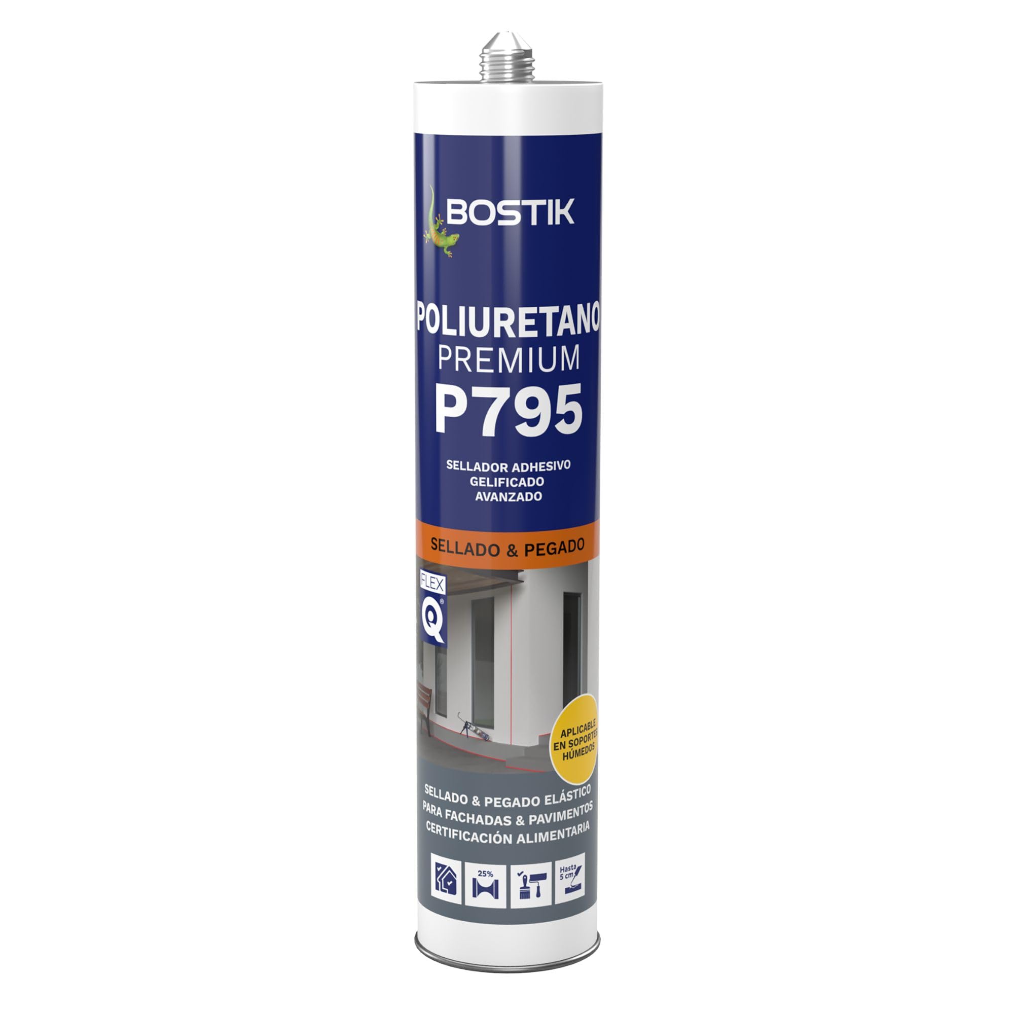 Bostik H750 SEAL'N'BOND PREMIUM, Adhesivo-Sellador Híbrido De Primera Calidad Piedras Naturales, Marrón Cartucho 290 ML