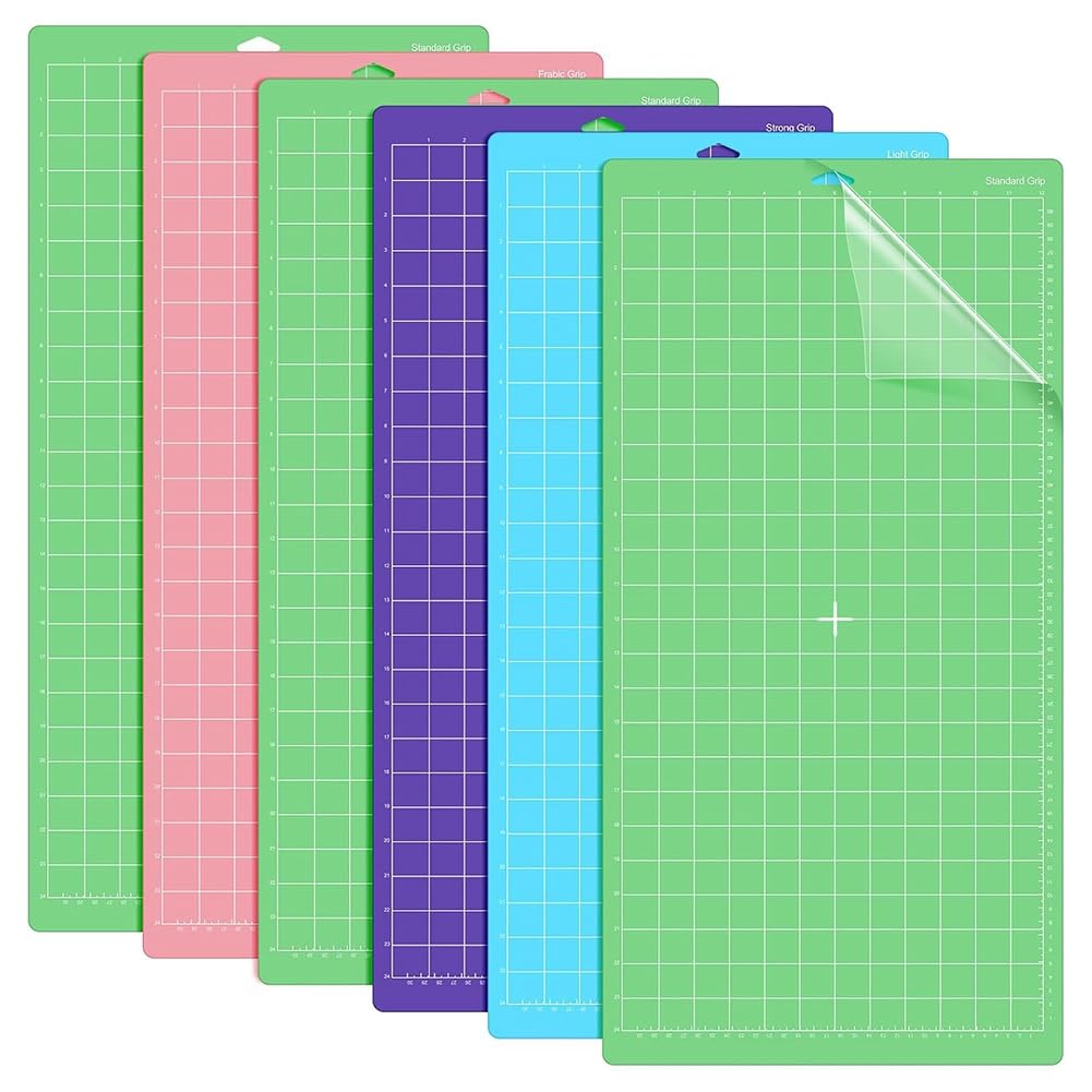 Tapis de coupe 12x24 pouces lot de 6 formats standards avec adhésif solide pour loisirs créatifs
