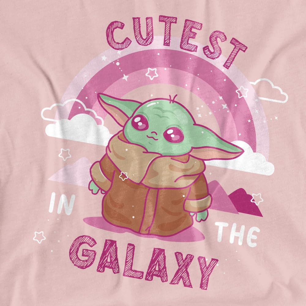 Star Wars Koszulka Kobiety Star Wars Grogu Cutest In The Galaxy Ladies T Shirt, Pink