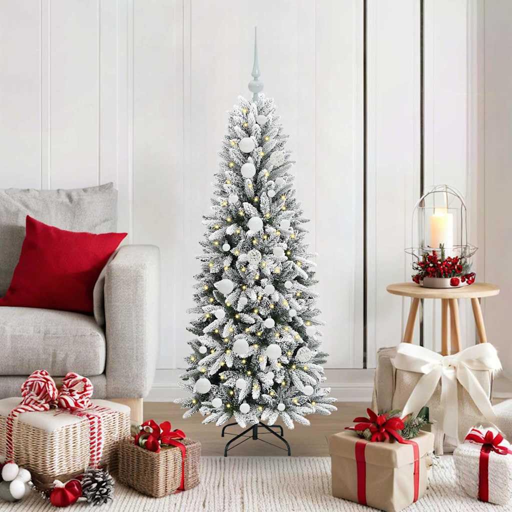 Árbol de Navidad con luces LED cálidas para decorar el salón y la entrada del hogar