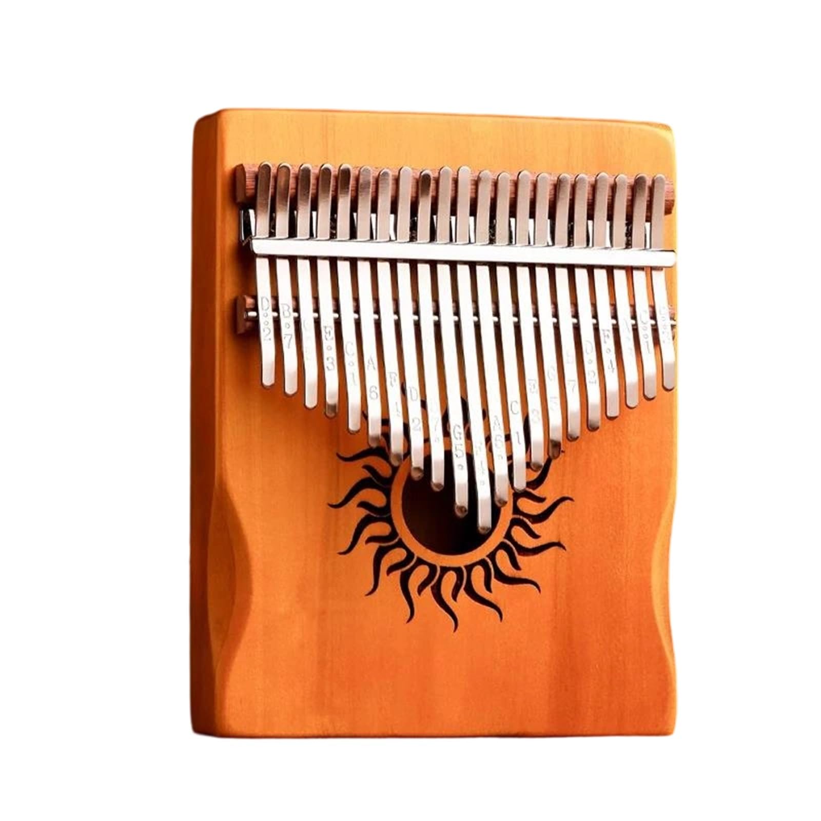Początkująca Kalimba Pianino Kciukowe 34nutowe Profesjonalny Instrument Klawiszowy Dla Początkujących Kalimba(Yellow 21 KEY)