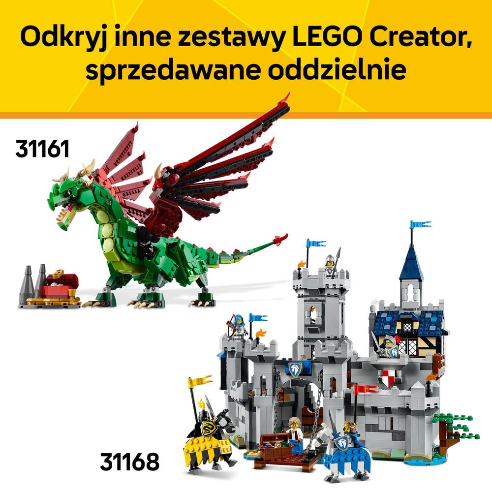 LEGO Creator 3 w 1 Nawiedzona rezydencja 31167 | Zestaw klocków konstrukcyjnych, model domu do przebudowy na pociąg lub statek, prezent dla dzieci od 9 lat, 736 elementów