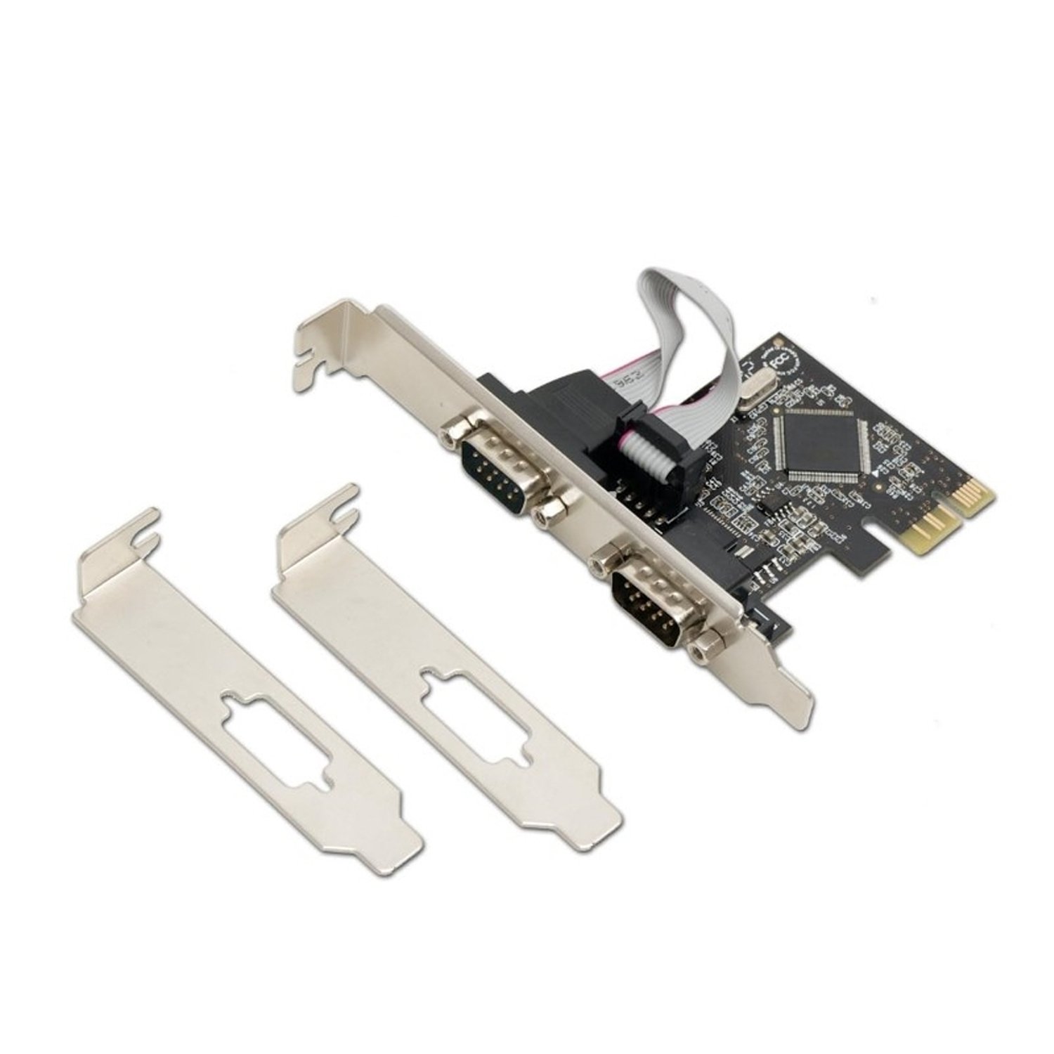 Amazon.com: Dual Port Serial Industrial DB9 COM RS232 PCIe X1 Card