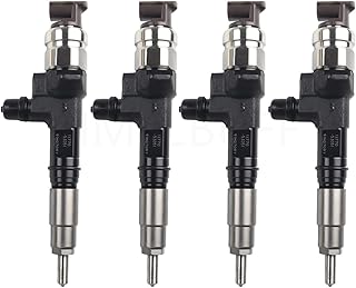 1J770-53075 1J77053075 Common Rail Diesel Fuel Injector 4-Pack for Kubota V3307 V3307-CR-TE4 3.3L Engine M6060 M6060HDC M6060HFC M7060HDC M4-071HDC12 Tractor
